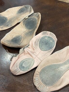 3 Pairs Leather Ballet Flats for Women - Pink